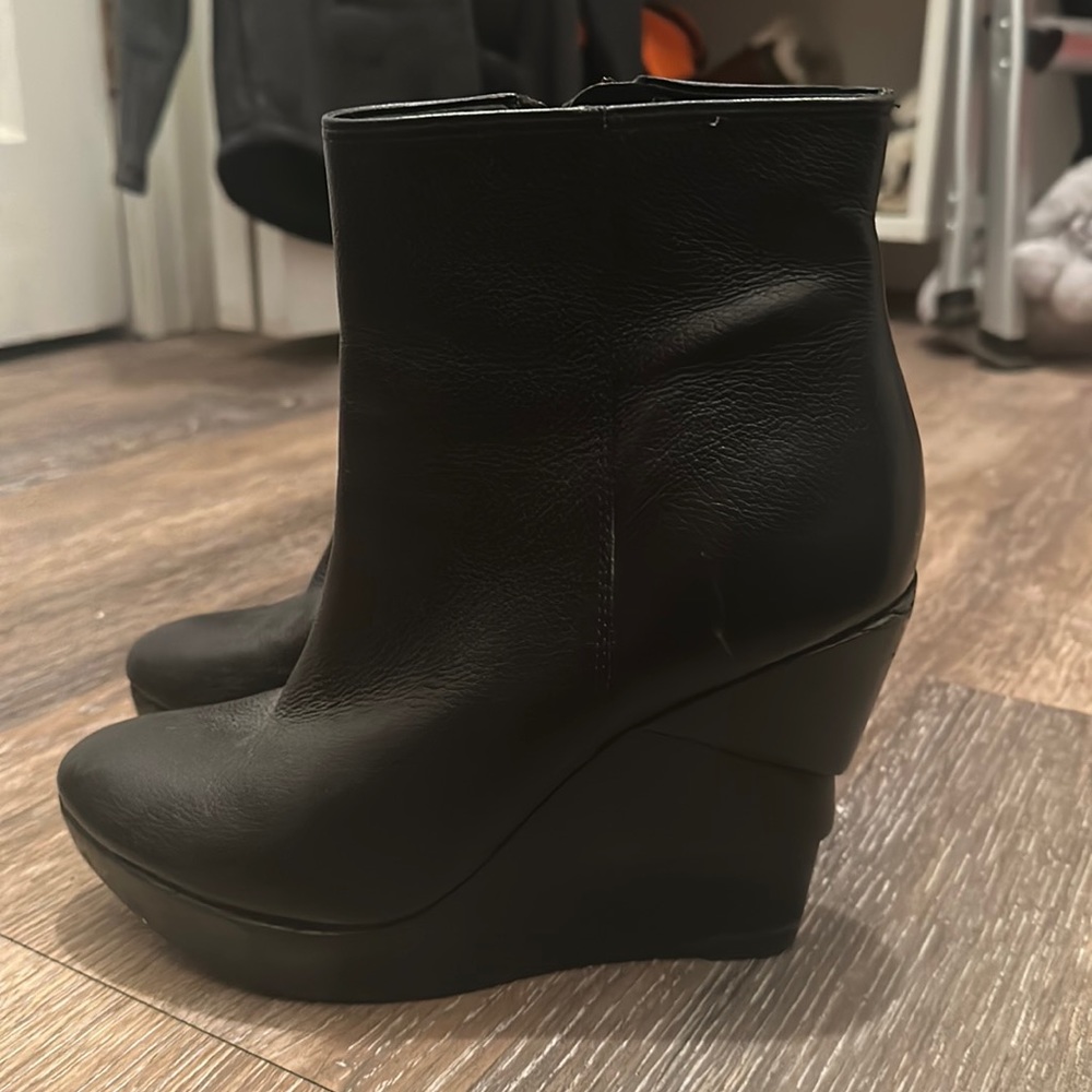 Diane von Furstenberg wedge booties